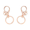 CL109 - 10 pcs. Rose Gold Plated Lobster Swivel Clasp and Key Ring - 69mm x 30mm (2.72 inch) - Claw Clasps