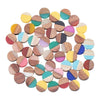 RC0037 - 10 pcs Resin and Wood Embellishment Cabochons - Assortment - 10mm - Flat Coin Circle