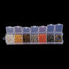 T045 - Box with Assortment of 1200pcs Open Jump Rings-5mm-and Tool! 6 Colors! Silver Plated, Gold Plated, Bronze, Silver Tone, Rose Gold, Gunmetal!