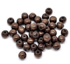 BD318 - 200 pcs Brown Dark Coffee Wooden Wood Round Spacer Beads - 10x9mm