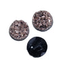 10 pcs Druzy Resin Embellishment Cabochons Champagne Rose Gold - 8mm (5/16 in)