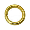 J229 - 1000 pcs Gold Plated Open Jump Rings - 6mm - 19 Gauge (0.9mm Thick)