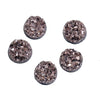 10 pcs Druzy Resin Embellishment Cabochons Champagne Rose Gold - 8mm (5/16 in)