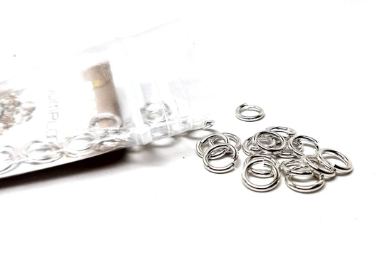 J230 - 100 pcs Silver Plate Jump Lock - 6mm - 18 Gauge - Beadsmith - Silver Plated - Anti-Tarnish Coating!