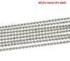 N154 - 10M (32.8 Ft) - 304 Stainless Steel Ball Chain - 2.4mm Ball (1/8") - Hypoallergenic! Tarnish Resistant