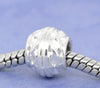 BD017 - 40 pcs. Silver Plated Round Lantern Pot Spacer Beads - 10mm - Hole Size: 4.7mm - Fits European Cord and Paracord!
