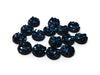 CA318 - 10 pcs. Druzy Resin Embellishment Cabochons Dark Blue - 8mm