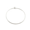W001 - 20 pcs. 304 Stainless Steel Wine Charm / Earwire Hoop Rings - 34mm - 21 Gauge (0.7mm Thick) - Hypoallergenic! Tarnish Resistant!