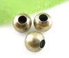 BD380 - 200 pcs Antique Bronze Alloy Smooth Ball Spacer Beads- 6mm