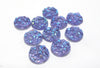 CA242 - 10 pcs. Druzy Resin Embellishment Cabochons Purple Multicolor - 10mm