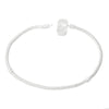 B039 - 4 pcs. Silver Plated European Snake Chain Bracelets - Snap Clasps - 20cm (7.87")