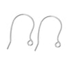 E173 - 100 pcs 304 Stainless Steel Earring Hooks with Loop Hole - 23mm x 15mm - Hypoallergenic! Tarnish Resistant!