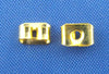 E211 - 500 pcs (250 Pairs) Gold Plated Ear Nuts - 4mm x 5mm - Earring Stoppers! - Butterfly Design