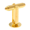 CU031 - Lot of 10 Gold Plated Cuff Links (5 pairs) - 10mm Glue Pad - Made of Copper