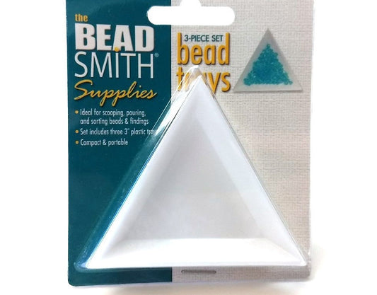 BD581 - 3 pcs. Plastic Sorting Trays for Beads, Charms, Crafts - 3 inch - BeadSmith - Jewelry Tools