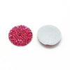 CA421 - 10 pcs Druzy Resin Embellishment Cabochons Pink Red Fuchsia - 20mm - Shimmer Style