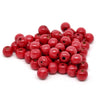 BD321 - 200 pcs Red Wooden Wood Round Spacer Beads - 10x9mm