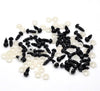 DO018B - 500 sets (1000 pieces) Black Safety Eyes and Backs for Doll and Toy Making - 6mm - 13x6mm - 13mm