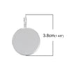 E784 - 10 pcs. Silver Plated Earring Clips Settings Lever Back Bezels Cabochons - 25mm Glue Pad Setting (1 inch)- Made of Copper!