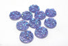 CA322 - 10 pcs. Druzy Resin Embellishment Cabochons Purple Multicolor - 8mm