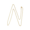 N3000 - 12 pcs. Gold Plated Cable Chain Link Necklaces 31 7/8" - (3.5mm x 2.5mm) - Lobster Clasps - Claw Clasps