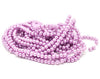 BD134 - 6mm Mauve Violet Glass Pearl Imitation Round Beads - 32 inch strand