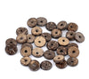BD381 - 100 pcs Coconut Brown Spacer Beads - 12mm - Hole Size: 2.7mm