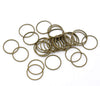 J233 - 100 pcs Antique Bronze Soldered Closed Jump Rings - 20mm - 20 Gauge (0.8mm Thick)
