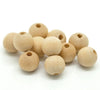 BD433 - 300 pcs Natural Wooden Wood Round Spacer Beads - 10x9mm (3/8") - 10mm x 9mm - Hole Size: 2.8mm