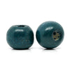 BD322 - 200 pcs Malachite Green Wooden Wood Round Spacer Beads - 10x9mm