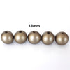 BD383 - 10 pcs Golden Silver Bronze Wooden Wood Round Spacer Beads - 18mm - Gold - Hole Size: 3mm