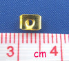 E211 - 500 pcs (250 Pairs) Gold Plated Ear Nuts - 4mm x 5mm - Earring Stoppers! - Butterfly Design