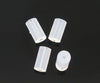 E267A - 100 pcs (50 Pairs) Clear Rubber Earring Back Stoppers - 4mm x 2mm