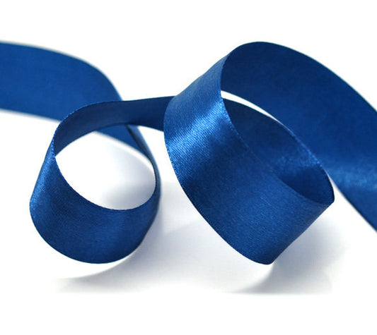 U017 - 1 Roll - 25 yards (75 feet) - 1" - 25mm - 1 inch - Wide Dark Blue Satin Ribbon - Weddings, Floral Arrangements, Favors, Decor!