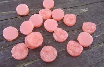 CA049C - 500 pcs Druzy Resin Embellishment Cabochons Round Circle Salmon Pink - 12mm