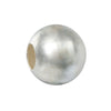 BD385 - 2 pcs 925 Sterling Silver Smooth Ball Spacer Beads - 8mm - Hole Size: 3.3mm - Platinum Plated - 1 gram
