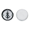 CA248 - 10 pcs Circle Compass Anchor Nautical Navigation Glass Round Dome Seals Tiles Cabochons - 12mm