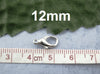 CL053 - 100 pcs. Silver Tone Lobster Clasps - 12mm X 6mm - Made of Alloy - Claw Clasps