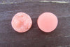 CA049 - 10 pcs Druzy Resin Embellishment Cabochons Round Circle Salmon Pink - 12mm
