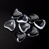 CA050 - 10 pcs. Heart Clear Round Glass Dome Seals Tiles - 12mm (0.47 in)