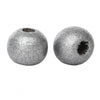 BD326 - 200 pcs Silver Gray Wooden Wood Round Spacer Beads - 10x9mm