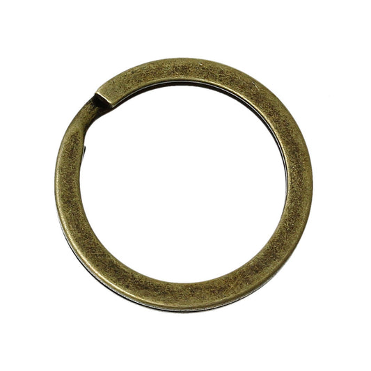 J238A - 10 pcs. Antique Bronze Split Rings Key Rings - 20mm (0.79 inch)