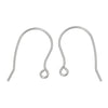 E173 - 100 pcs 304 Stainless Steel Earring Hooks with Loop Hole - 23mm x 15mm - Hypoallergenic! Tarnish Resistant!