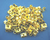 E211 - 500 pcs (250 Pairs) Gold Plated Ear Nuts - 4mm x 5mm - Earring Stoppers! - Butterfly Design