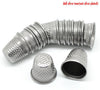 T046 - 10pcs Silver Tone Sewing Thimbles - 19x18mm