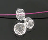 BD438 - 200 pcs Clear Glass Quartz Faceted Rondelle Beads - 4mm - 4x3mm - Hole size: 0.8mm
