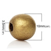 BD327 - 200 pcs Golden Bronze Wooden Wood Round Spacer Beads - 10x9mm - Gold