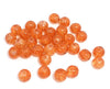BD140 - 100 pcs Orange Crackle Glass Beads, 8mm