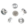 BU009 - 20 sets Silver Tone Magnetic Snap Clasps - 14mm