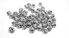 BD328 - 55 pcs Antique Silver Spiral Lantern Melon Round Spacer Beads - 8mm - Hole Size: 1.3mm